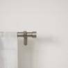 umbra cappa tringle a rideaux simple extensible acier brosse argent