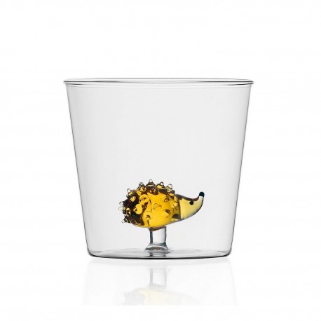 verre italien ichendorf milano figurine herisson animal farm