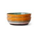 assiettes a pates creuse artisanale jaune vert hk living