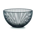 corbeille a fruits design metal filaire noir zeller present