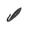 patere forme feuille fer forge noir madam stoltz