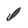 patere forme feuille fer forge noir madam stoltz