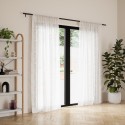 umbra kit tringle a rideau noir mat metal zen