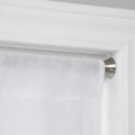 umbra chroma tringle a rideaux sans parcage entre murs metal argent