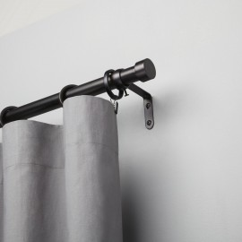 tringle a rideaux extensible moderne metal noir umbra cappa