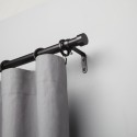 tringle a rideaux extensible moderne metal noir umbra cappa