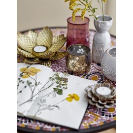 bloomingville vase femme visage gres blanc