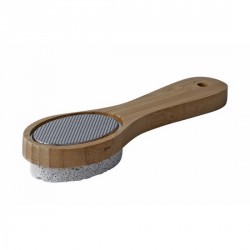 Brosse pierre ponce pour les pieds en bambou