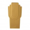 bloomingville vase plat style neo art deco gres jaune ata