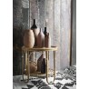 madam stoltz grand vase bouteille gres terre cuite noir