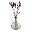 madam stoltz vase verre transparent  vintage retro avec poignee