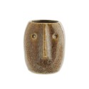 mini vase gres visage marron madam stoltz