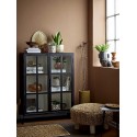 bloomingville cache pot deco noir motif geometrique terre cuite