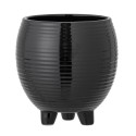 bloomingivlle petit pot de fleur noir 3 petits pieds design
