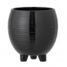 bloomingivlle petit pot de fleur noir 3 petits pieds design