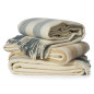plaid laine raye bleu clair klippan gotland vertical