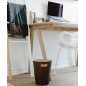 corbeille a papier en bois marron umbra woodrow 082780-213