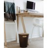 corbeille a papier en bois marron umbra woodrow 082780-213