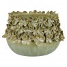 Cache-pot céramique décoré fleurs relief IB Laursen Hortensia