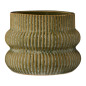 cache pot elegant chic vert ceramique ondule ib laursen