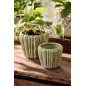 petit cache pot vert ceramique texture ondule ib laursen