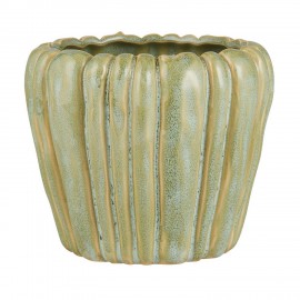 cache pot vert clair ceramique texturee ib laursen