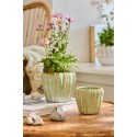 cache pot vert clair ceramique texturee ib laursen