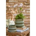 cache pot chic vert ceramique texturee ib laursen