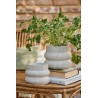 cache pot elegant ceramique blanc creme ib laursen