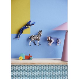 Décoration murale zèbre carton Studio Roof