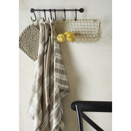 panier mural metal grillage rouge madam stoltz set de 3