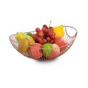 corbeille a fruits design metal filaire rose poudre zeller present