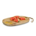 planche a decouper ovale bois de manguier zeller lemon