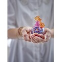 figurine en verre souffle poule rose bloomingville livie
