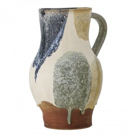 vase decoratif terre cuite peint style pichet bloomingville hayes