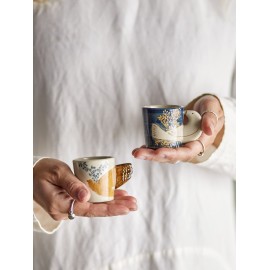 set de 2 tasses a espresso gres peint oiseaux bloomingville hezha