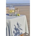 nappe carree coton vichy petits carreaux bleu clair ib laursen