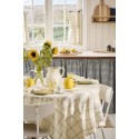 nappe carree coton style retro carreaux vert ib laursen