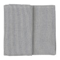 nappe coton fines rayures bleu fonce 150 x 150 cm ib laursen