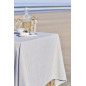 nappe coton fines rayures bleu fonce 150 x 150 cm ib laursen