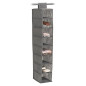 etagere de rangement en tissu a suspendre 8 casiers zeller 14614