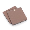 panier rangement cube textile marron terra zeller