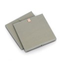 panier cubique rangement textile vert kaki zeller