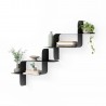 etagere murale metal noir graphique modulable umbra montage