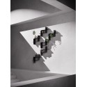 etagere murale metal noir graphique modulable umbra montage