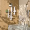 etagere murale design modulable graphique acier blanc umbra montage