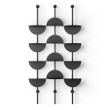 etagere murale graphique modulable verticale acier noir umbra solis