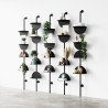 etagere murale graphique modulable verticale acier noir umbra solis