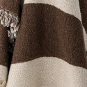 plaid coton recycle brun beige bloomingville bilston