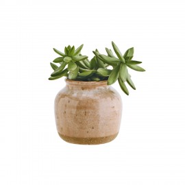 cache pot rustique artisanal gres rose madam stoltz